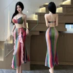 Colorful Mermaid Roleplay Maxi Dress