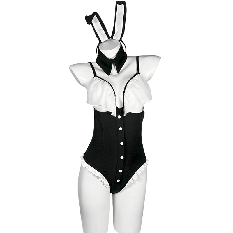 Deep-V Backless Bunny Roleplay Set detail image 2