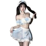 Japanese Lolita Maid Pleated Costume Set - product image 1