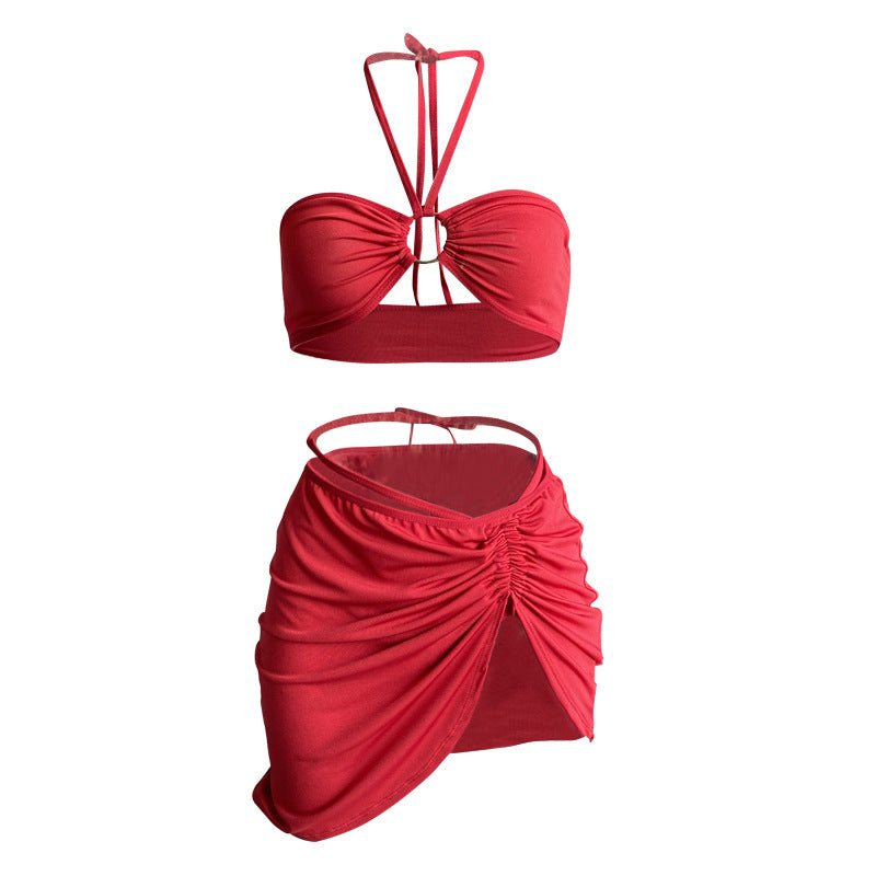 Halter Side-Slit Bodycon Mini Dress - product image 4