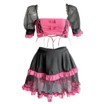 Pink Mesh Maid Princess Costume