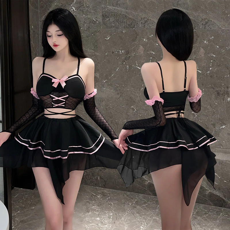 Black Sheer Mesh Cami Lingerie