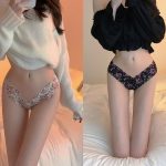 Floral Lace Bow Bikini Panty