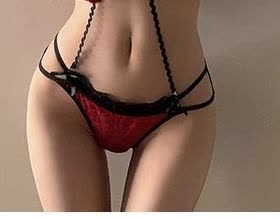 French Lace String Body Panty detail image 2