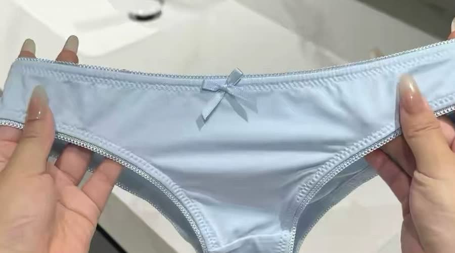 Baby Blue Seamless Bikini Panty detail image 2