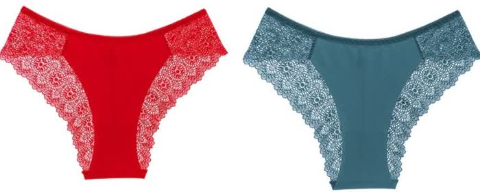 Plus-Size Lace-Back Bikini Brief detail image 4