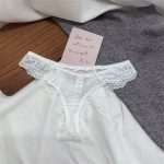 White Sheer Floral Lace Panty