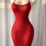 Wholesale Halter Cutout Lace Midi Dress