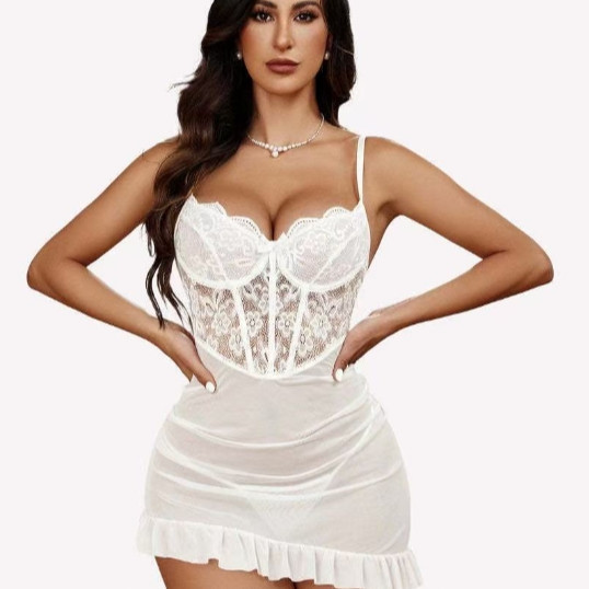 Wholesale Lace Corset Mini Dress detail image 7