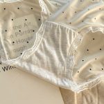 Wholesale Polka-Dot Lace-Trim Seamless Panty