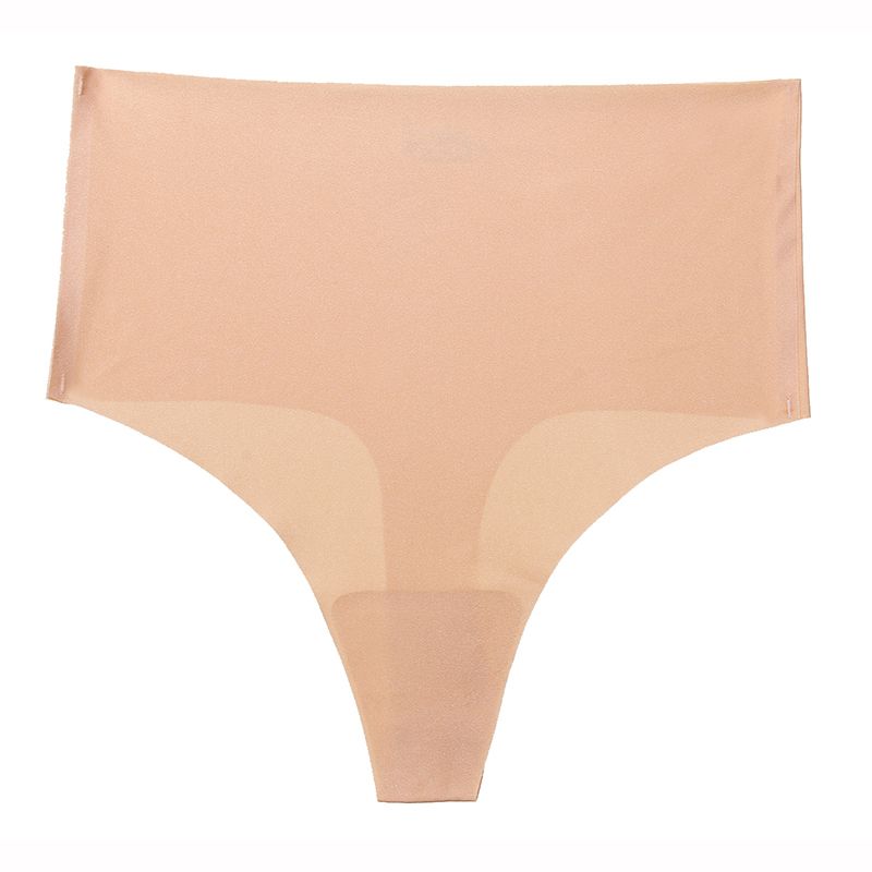 Detail view of Plus-Size High-Waist Seamless Thong Set