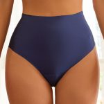 Detail view of Plus-Size High-Waist Seamless Thong Set
